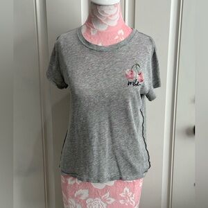 Free People We the Free Women’s Gray Vintage Cherries Top - S
